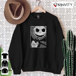 Jack Skellington Sketch T Shirt Jack Skeleton Gift For Halloween Unisex Hoodie Sweatshirt Long Sleeve Tank Top 5