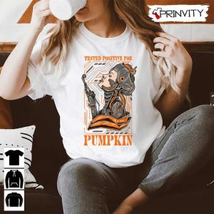 Mecha Anime Girl Tested Positive for Pumpkin Halloween Sweatshirt Gift For Halloween Halloween Holiday Unisex Hoodie T Shirt Long Sleeve Tank Top Prinvity 6
