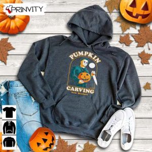 Michael Myers 1978 Carving Pumpkin T-shirt, John Carpenter’s, Gift For Halloween, Horror Movies, Unisex Hoodie, Sweatshirt, Long Sleeve, Tank Top