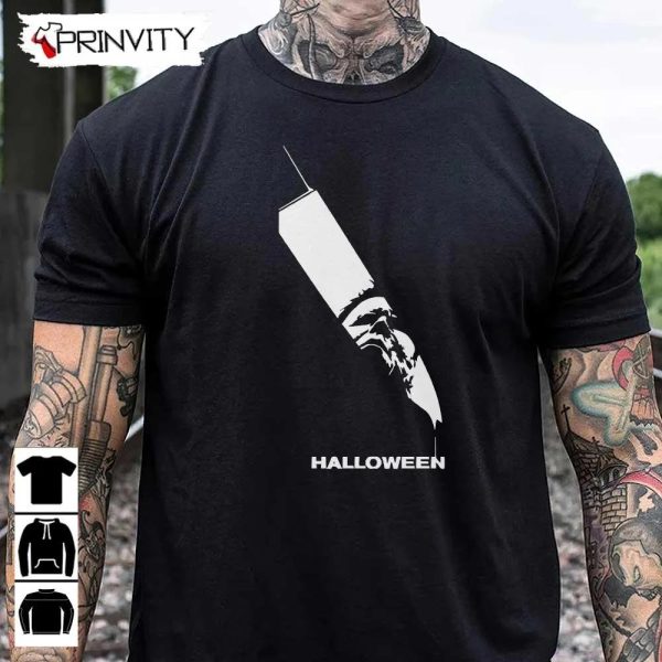 Michael Myers Knife Halloween T-Shirt, John Carpenter’s, Gift For Halloween, Horror Movies, Unisex Hoodie, Sweatshirt, Long Sleeve, Tank Top