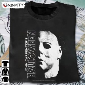 Michael Myers Large Face T Shirt John Carpenters Gift For Halloween Horror Movies Unisex Hoodie Sweatshirt Long Sleeve Tank Top 2