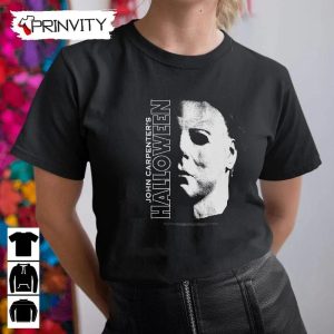 Michael Myers Large Face T Shirt John Carpenters Gift For Halloween Horror Movies Unisex Hoodie Sweatshirt Long Sleeve Tank Top 8