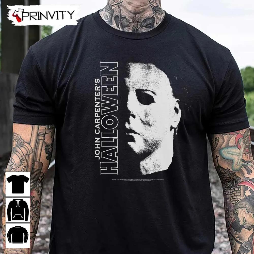 Michael Myers Large Face T-Shirt, John Carpenter’s, Gift For Halloween, Horror Movies, Unisex Hoodie, Sweatshirt, Long Sleeve, Tank Top