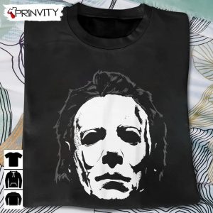 Michael Myers Mask Big Face T Shirt John Carpenters Gift For Halloween Horror Movies Unisex Hoodie Sweatshirt Long Sleeve Tank Top 2
