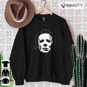 Michael Myers Mask Big Face T Shirt John Carpenters Gift For Halloween Horror Movies Unisex Hoodie Sweatshirt Long Sleeve Tank Top 5