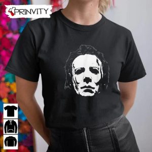 Michael Myers Mask Big Face T Shirt John Carpenters Gift For Halloween Horror Movies Unisex Hoodie Sweatshirt Long Sleeve Tank Top 8