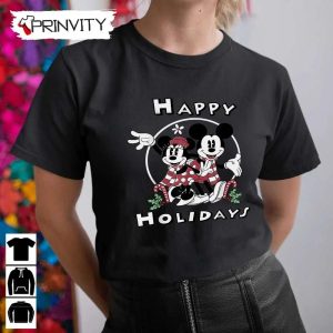 Mickey And Minnie Mouse Happy Holidays Christmas Sweatshirt Disney Gifts For Christmas Unique Xmas Gifts Unisex Hoodie T Shirt Long Sleeve Tank Top 11