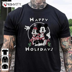 Mickey And Minnie Mouse Happy Holidays Christmas Sweatshirt Disney Gifts For Christmas Unique Xmas Gifts Unisex Hoodie T Shirt Long Sleeve Tank Top 13