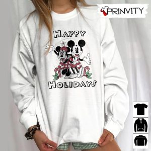 Mickey And Minnie Mouse Happy Holidays Christmas Sweatshirt Disney Gifts For Christmas Unique Xmas Gifts Unisex Hoodie T Shirt Long Sleeve Tank Top 18