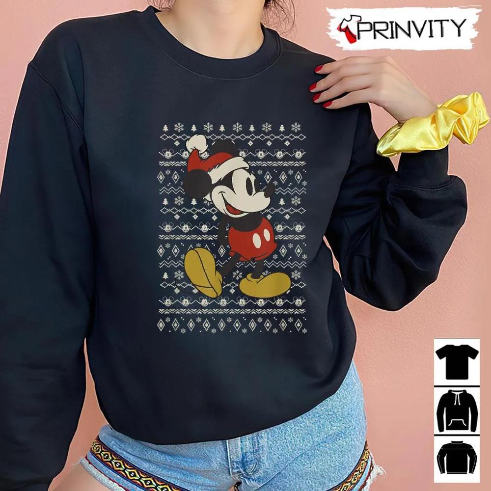 Mickey Mouse Ugly Christmas Sweatshirt Disney Gifts For Christmas Unique Xmas Gifts Unisex Hoodie T Shirt Long Sleeve Tank Top 4