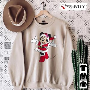 Minnie Mouse Santa Holiday Swaetshirt Disney Gifts For Christmas Unique Xmas Gifts Unisex Hoodie T Shirt Long Sleeve Tank Top 18