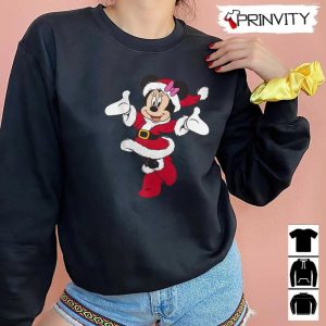 Minnie Mouse Santa Holiday Swaetshirt Disney Gifts For Christmas Unique Xmas Gifts Unisex Hoodie T Shirt Long Sleeve Tank Top 6