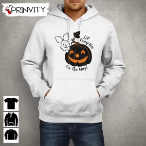 Pooh Lil Pumpkin on the Way Disney Sweatshirt Halloween Pumpkin Gift For Halloween Halloween Holiday Unisex Hoodie T Shirt Long Sleeve Tank Top Prinvity 11