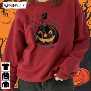 Pooh Lil Pumpkin on the Way Disney Sweatshirt Halloween Pumpkin Gift For Halloween Halloween Holiday Unisex Hoodie T Shirt Long Sleeve Tank Top Prinvity 4