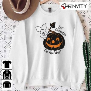 Pooh Lil Pumpkin on the Way Disney Sweatshirt Halloween Pumpkin Gift For Halloween Halloween Holiday Unisex Hoodie T Shirt Long Sleeve Tank Top Prinvity 8