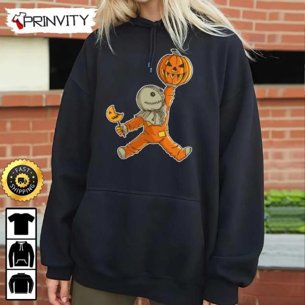 Trick Air Treat Lollipop Pumpkin Sweatshirt, Sam Lollipop, Sam Spirit Halloween, Unisex Hoodie, T-Shirt, Long Sleeve, Tank Top – Prinvity