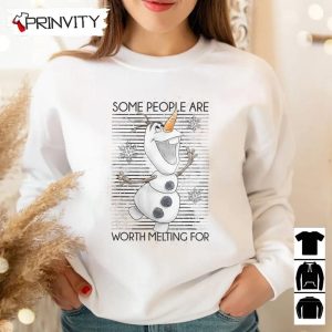 Some People Are Worth Melting For Sweatshirt Disney Frozen Olaf Gifts For Christmas Unique Xmas Gifts Unisex Hoodie T Shirt Long Sleeve Tank Top 5