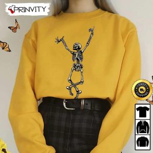 Spooky Scary Skeletons Dance Alt Aesthetic Halloween Indie Alternative Sweatshirt, Silly Symphony Skeleton Dance, Skeleton Halloween, Unisex Hoodie, T-Shirt, Long Sleeve, Tank Top - Prinvity