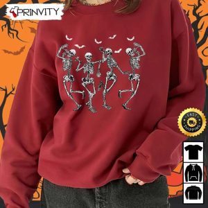 Spooky Scary Skeletons Dance Challenge Halloween Sweatshirt, Silly Symphony Skeleton Dance, Skeleton Halloween, Skeleton Dance Disney, Unisex Hoodie, T-Shirt, Long Sleeve, Tank Top – Prinvity