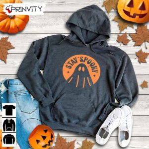 Stay Spooky Ghost Orange Sweatshirt Halloween Pumpkin Gift For Halloween Halloween Holiday Unisex Hoodie T Shirt Long Sleeve Tank Top Prinvity 8 1