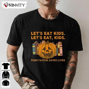 Teachers Halloween Pumpkin Lets Eat Kids Sweatshirt Gift For Halloween Halloween Holiday Unisex Hoodie T Shirt Long Sleeve Tank Top Prinvity 1