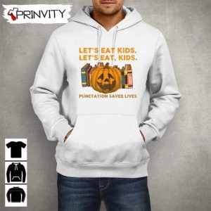 Teachers Halloween Pumpkin Lets Eat Kids Sweatshirt Gift For Halloween Halloween Holiday Unisex Hoodie T Shirt Long Sleeve Tank Top Prinvity 23