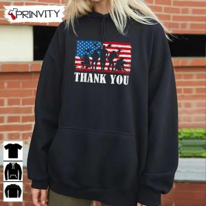 Thank You Army T Shirt Veterans Day Never Forget Memorial Day Gift For Fathers Day Unisex Hoodie Sweatshirt Long Sleeve Tank Top 6