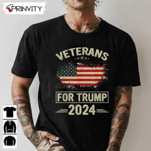 Veterans For Trump 2024 T Shirt Veterans Day Never Forget Memorial Day Gift For Fathers Day Unisex Hoodie Sweatshirt Long Sleeve Tank Top 1