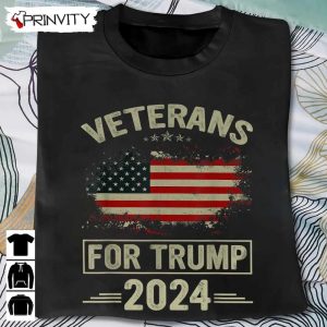 Veterans For Trump 2024 T Shirt Veterans Day Never Forget Memorial Day Gift For Fathers Day Unisex Hoodie Sweatshirt Long Sleeve Tank Top 4