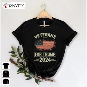 Veterans For Trump 2024 T Shirt Veterans Day Never Forget Memorial Day Gift For Fathers Day Unisex Hoodie Sweatshirt Long Sleeve Tank Top 5