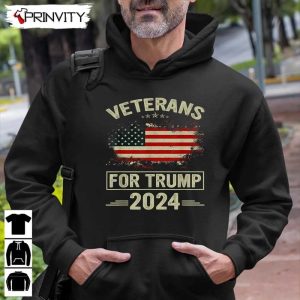 Veterans For Trump 2024 T Shirt Veterans Day Never Forget Memorial Day Gift For Fathers Day Unisex Hoodie Sweatshirt Long Sleeve Tank Top 9