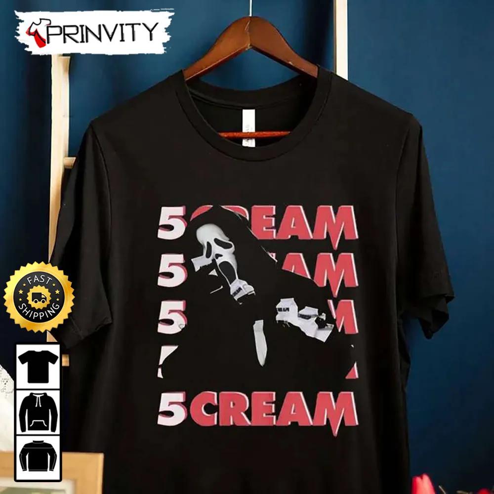 Scream 5 Movie Ghostface Halloween T-Shirt, Happy Halloween, Horror Movies, Gift For Halloween, Unisex Hoodie, Sweatshirt, Long Sleeve, Tank Top