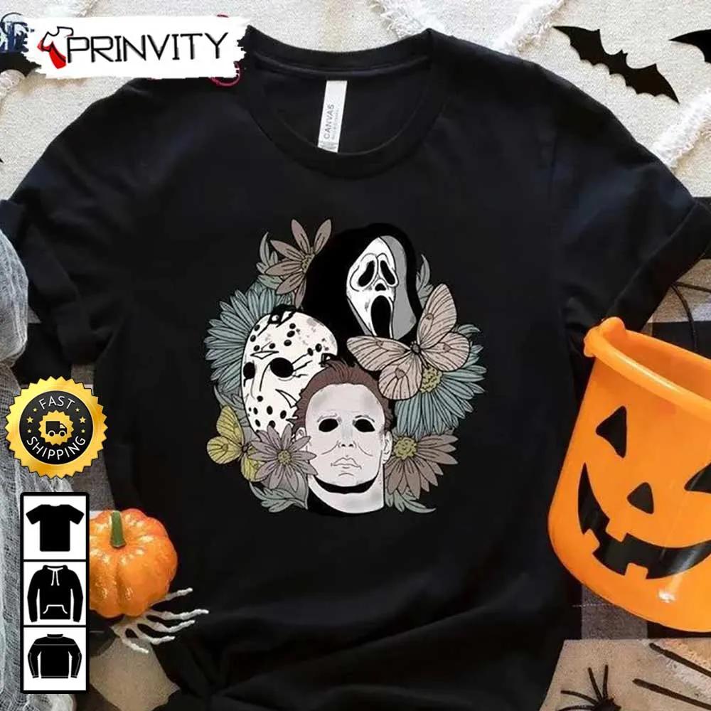 Scary Horror Movie Halloween Sweatshirt, Happy Halloween, Gift For Halloween, Unisex Hoodie, T-Shirt, Long Sleeve, Tank Top