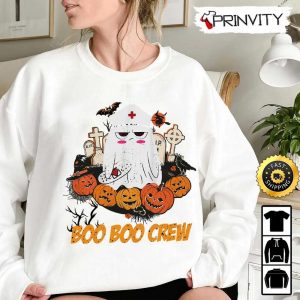 Boo Boo Crew Spooky Nurse Halloween Pumpkin Sweatshirt Happy Halloween Gift For Nurse Unisex Hoodie T Shirt Long Sleeve Tank Top 5