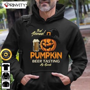 Halloween Pumpkin Beer Tasting Sweatshirt Happy Halloween Holiday Gift For Halloween Unisex Hoodie T Shirt Long Sleeve Prinvity 7