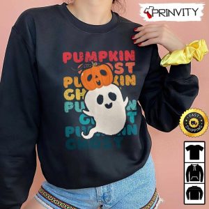 Halloween Pumpkin Ghost Friend Sweatshirt Happy Halloween Holiday Gift For Halloween Unisex Hoodie T Shirt Long Sleeve Prinvity 5