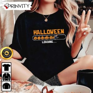 Halloween Pumpkin Loading Sweatshirt Happy Halloween Holiday Gift For Halloween Unisex Hoodie T Shirt Long Sleeve Prinvity 3