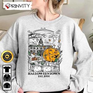 Halloweentown Est 1998 University Halloween Pumpkin Sweatshirt, Happy Halloween Holiday, Gift For Halloween, Unisex Hoodie, T-Shirt, Long Sleeve - Prinvity