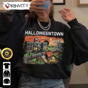 Halloweentown Sweatshirt, Halloween Pumpkin, Happy Halloween Holiday, Gift For Halloween, Unisex Hoodie, T-Shirt, Long Sleeve - Prinvity