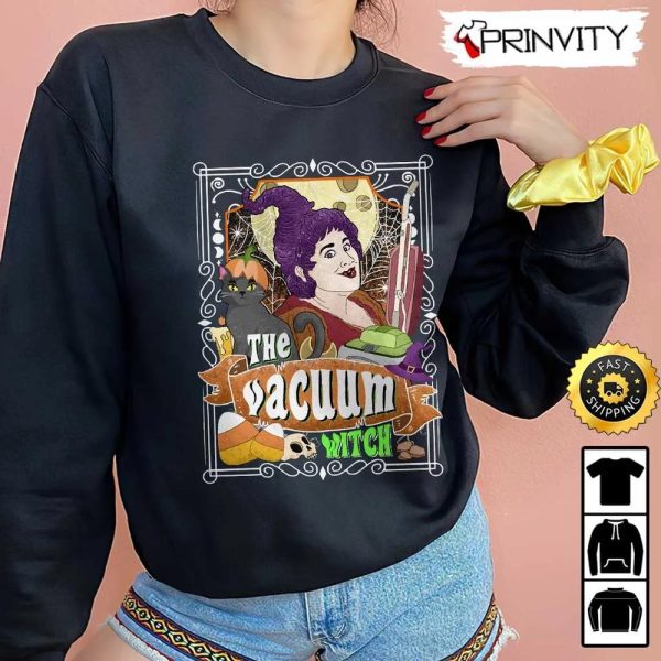 Mary The Mop Witch Tarot Card Hocus Pocus Sweatshirt, Hocus Pocus, Horror Movies, Sanderson Sisters, Gift For Halloween, Unisex Hoodie, T-Shirt, Long Sleeve – Prinvity