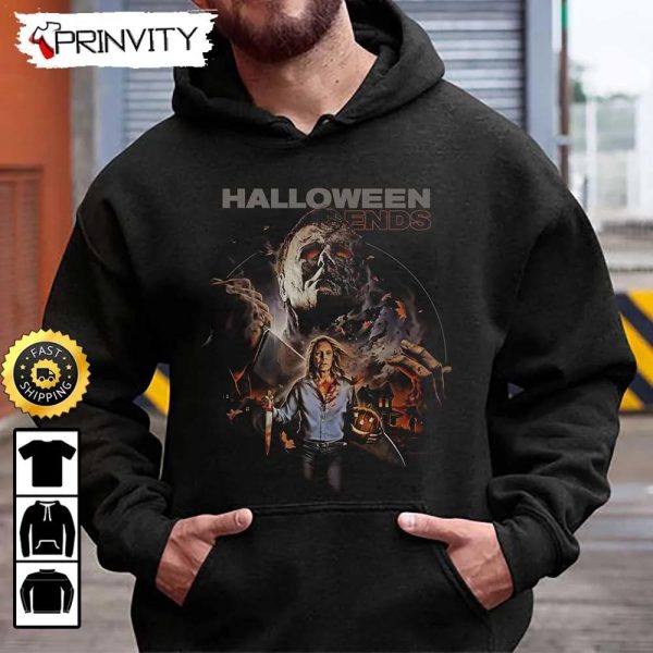 Michael Myers Halloween Ends Sweatshirt, Horror Movies, Gift For Halloween, Unisex Hoodie, T-Shirt, Long Sleeve – Prinvity