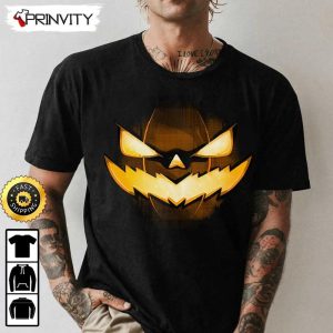 Pumpkin Face Scary Sweatshirt Happy Halloween Holiday Gift For Halloween Unisex Hoodie T Shirt Long Sleeve Prinvity 1