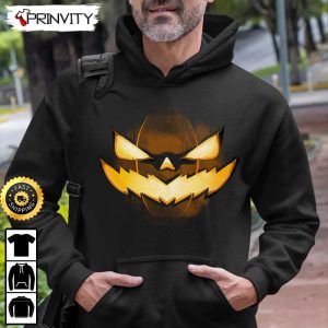 Pumpkin Face Scary Sweatshirt Happy Halloween Holiday Gift For Halloween Unisex Hoodie T Shirt Long Sleeve Prinvity 7