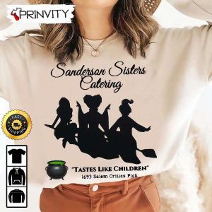 Sanderson Sisters Catering Hocus Pocus Sweatshirt, Horror Movies, Sanderson Sisters, Gift For Halloween, Unisex Hoodie, T-Shirt, Long Sleeve - Prinvity