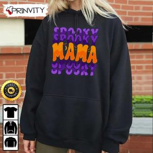 Spooky Mama Typography Halloween Sweatshirt Gifts For Halloween Halloween Holiday Unisex Hoodie T Shirt Long Sleeve Tank Top Prinvity 7