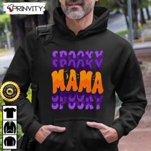 Spooky Mama Typography Halloween Sweatshirt Gifts For Halloween Halloween Holiday Unisex Hoodie T Shirt Long Sleeve Tank Top Prinvity 8