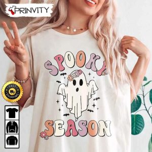 Spooky Season Ghost Baby Cute Sweatshirt Gifts For Halloween Halloween Holiday Unisex Hoodie T Shirt Long Sleeve Tank Top Prinvity 1