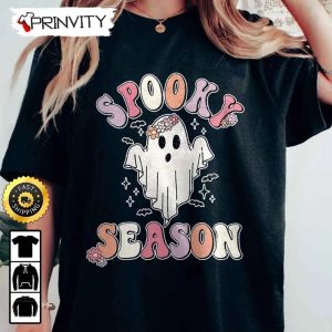 Spooky Season Ghost Baby Cute Sweatshirt Gifts For Halloween Halloween Holiday Unisex Hoodie T Shirt Long Sleeve Tank Top Prinvity 2