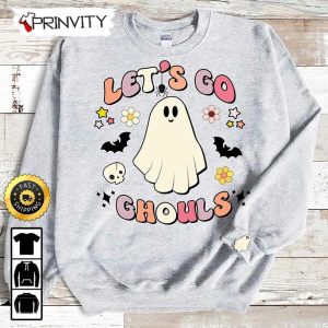 Spooky Season Halloween Lets Go Ghouls Ghost Sweatshirt, Gifts For Halloween, Halloween Holiday, Unisex Hoodie, T-Shirt, Long Sleeve, Tank Top - Prinvity
