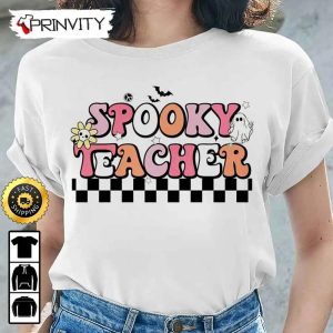 Spooky Teacher Halloween Sweatshirt Gifts For Halloween Halloween Holiday Unisex Hoodie T Shirt Long Sleeve Tank Top Prinvity 2